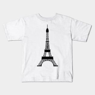 Paris, France Eiffel Tower Kids T-Shirt